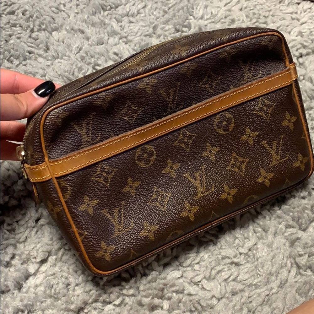 Vintage LV makeup pouch